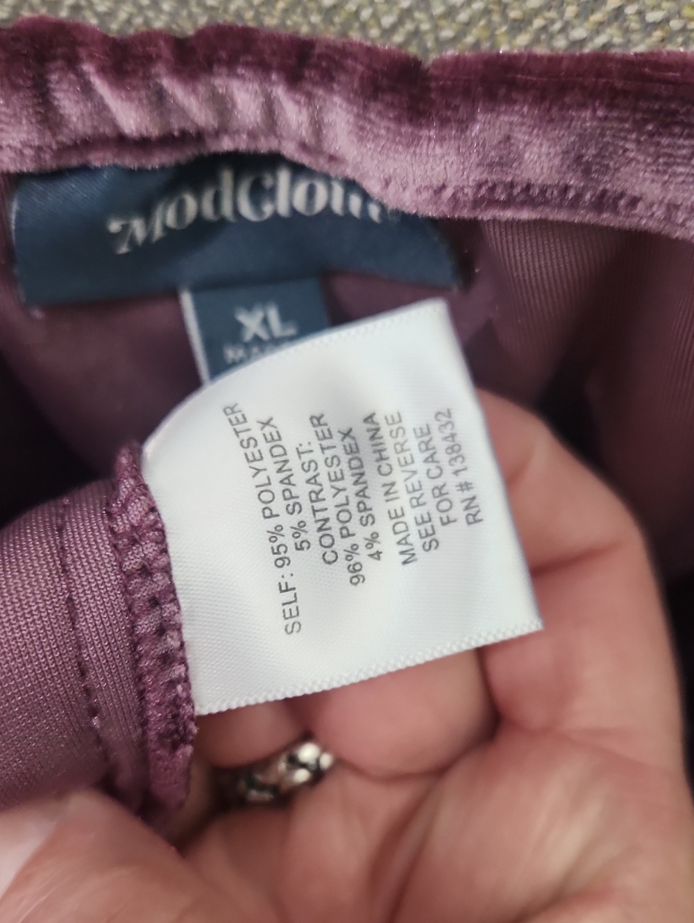 Modcloth Velvet Jumpsuit Size XL - Picture 13 of 16